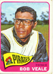 1965 Topps Baseball Cards      195     Bob Veale